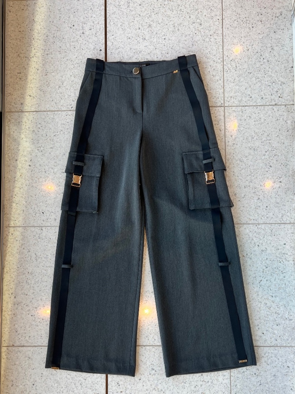 Grey Fracomina Italian Cargo Pants